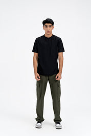 Men's Short Sleeve Dri Fit T-Shirt -  Black