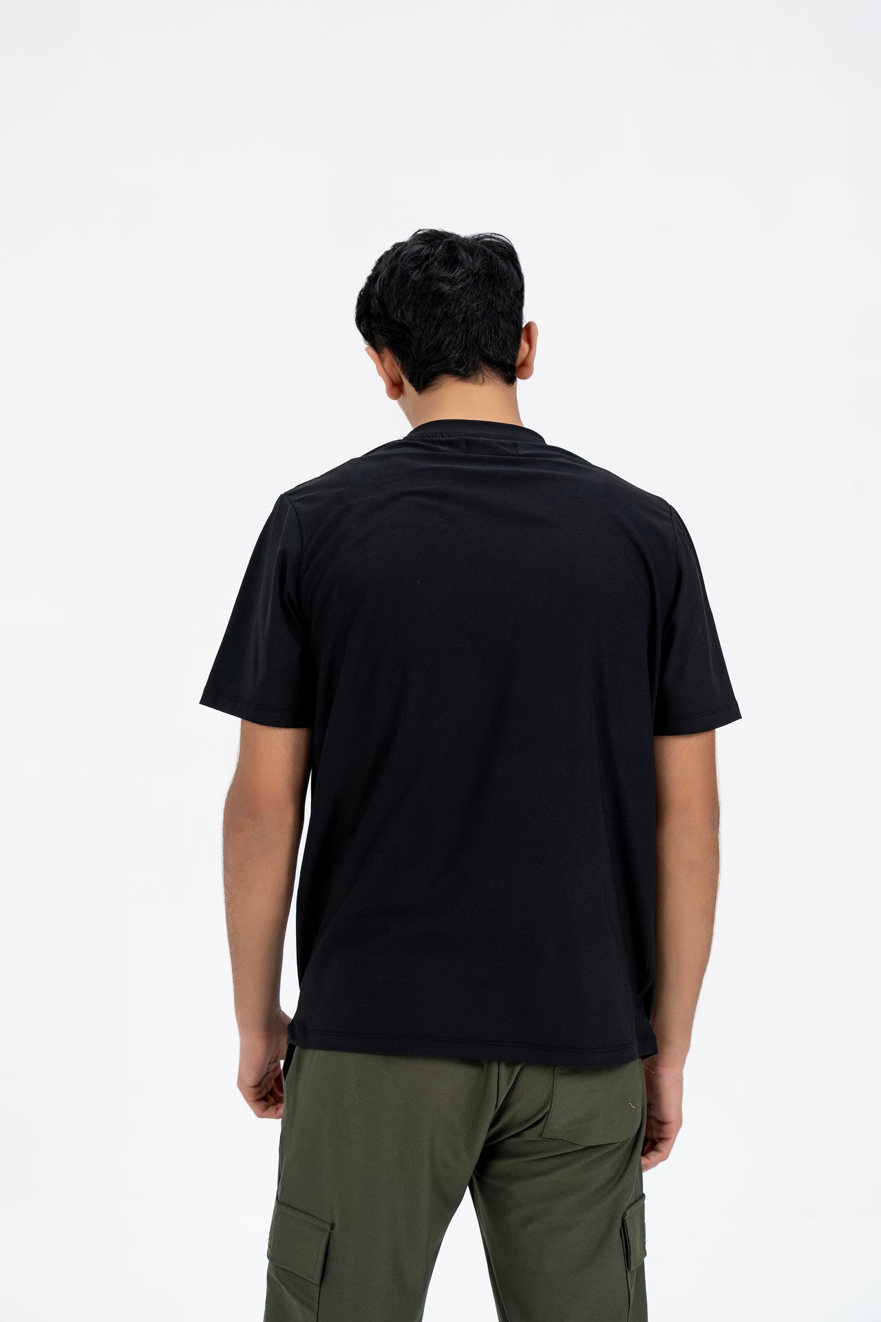Men's Short Sleeve Dri Fit T-Shirt -  Black