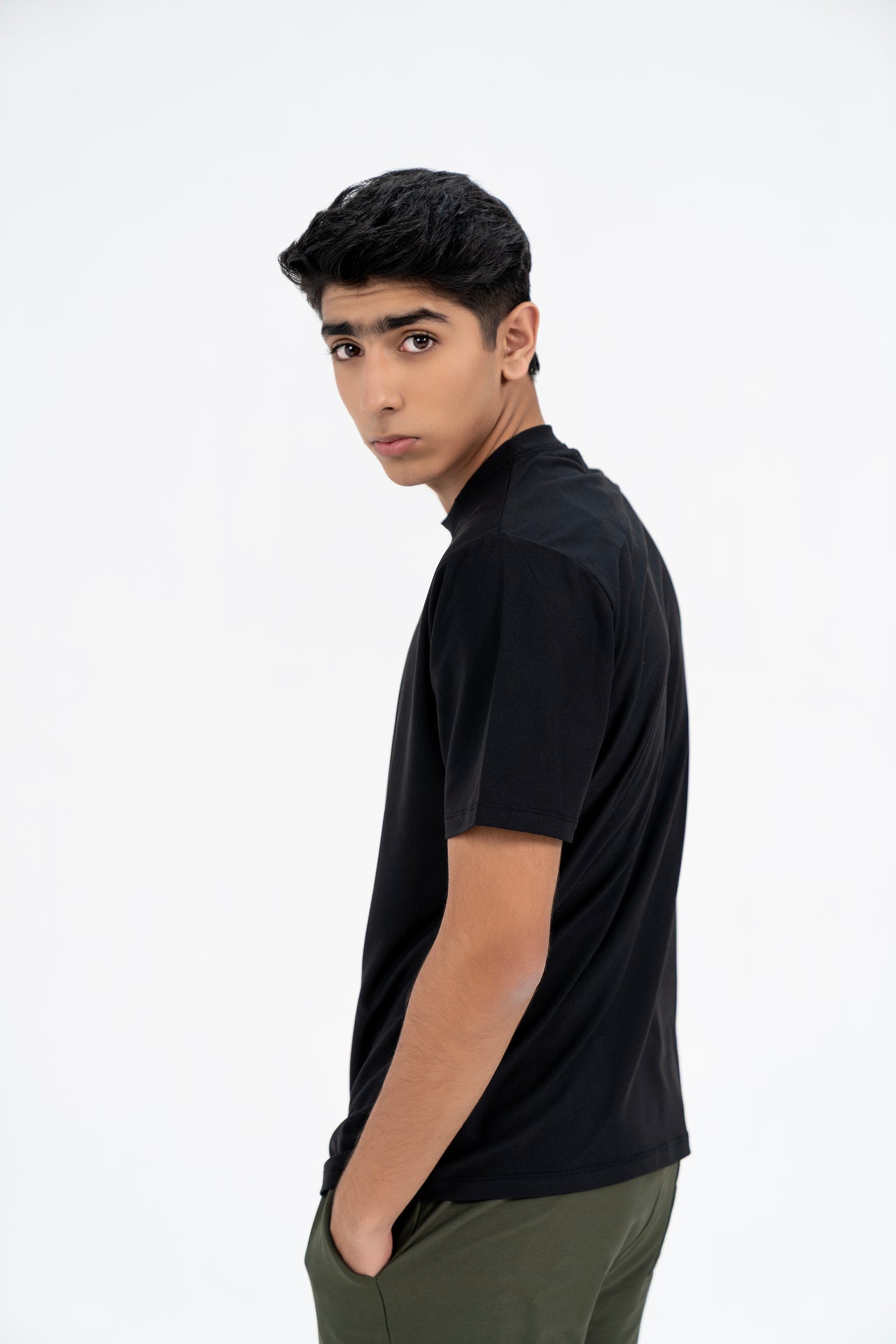 Men's Short Sleeve Dri Fit T-Shirt -  Black