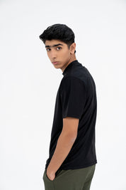 Men's Short Sleeve Dri Fit T-Shirt -  Black