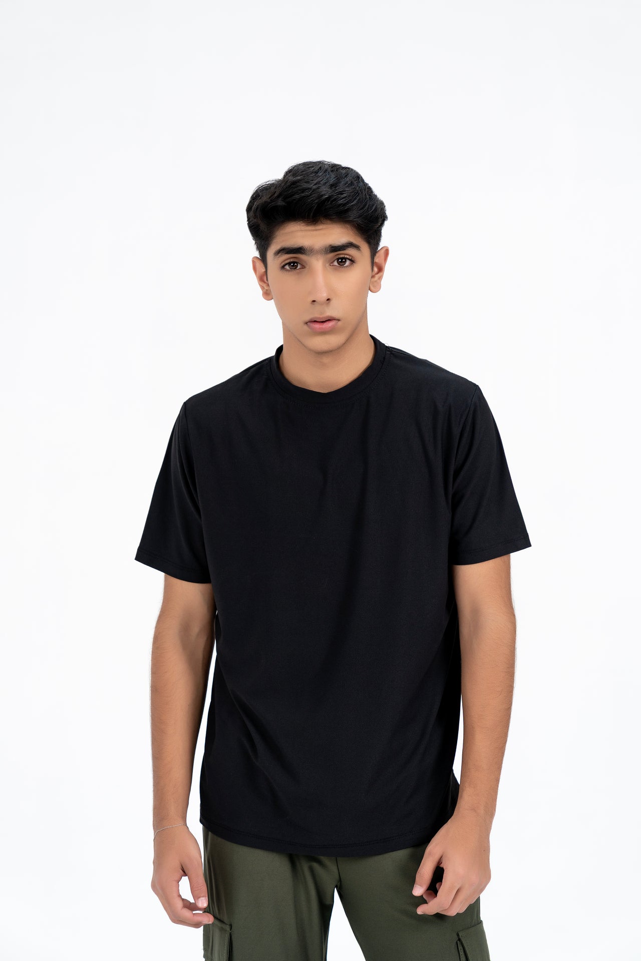 Men's Short Sleeve Dri Fit T-Shirt -  Black