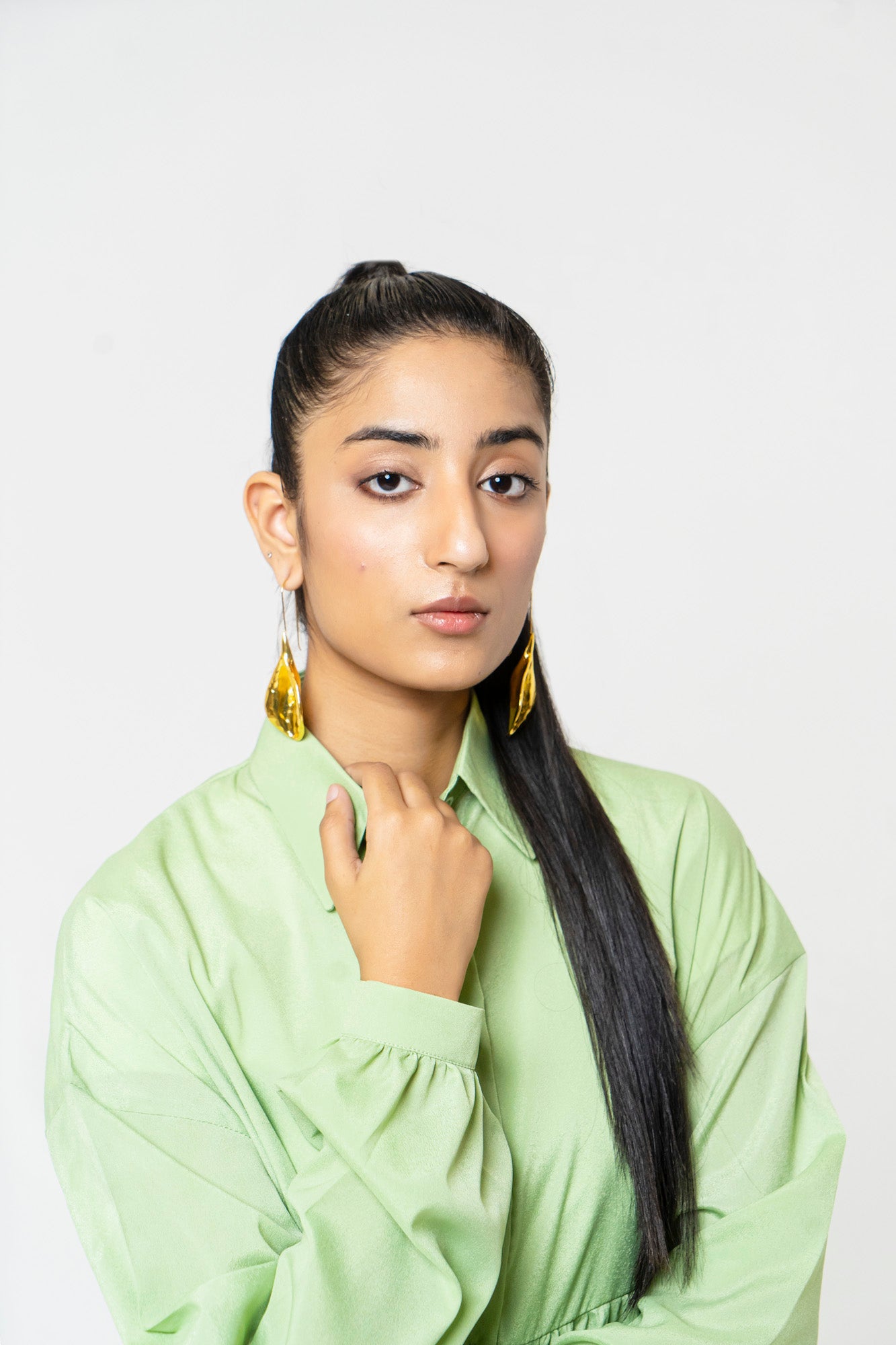 Scooped Long Earrings