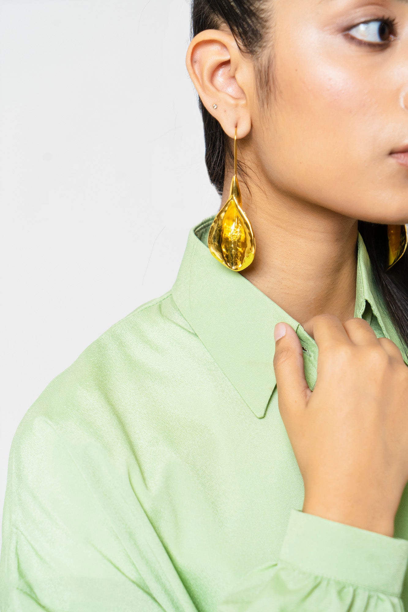 Scooped Long Earrings