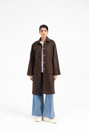 Everyday Trench Coat - Chocolate Brown