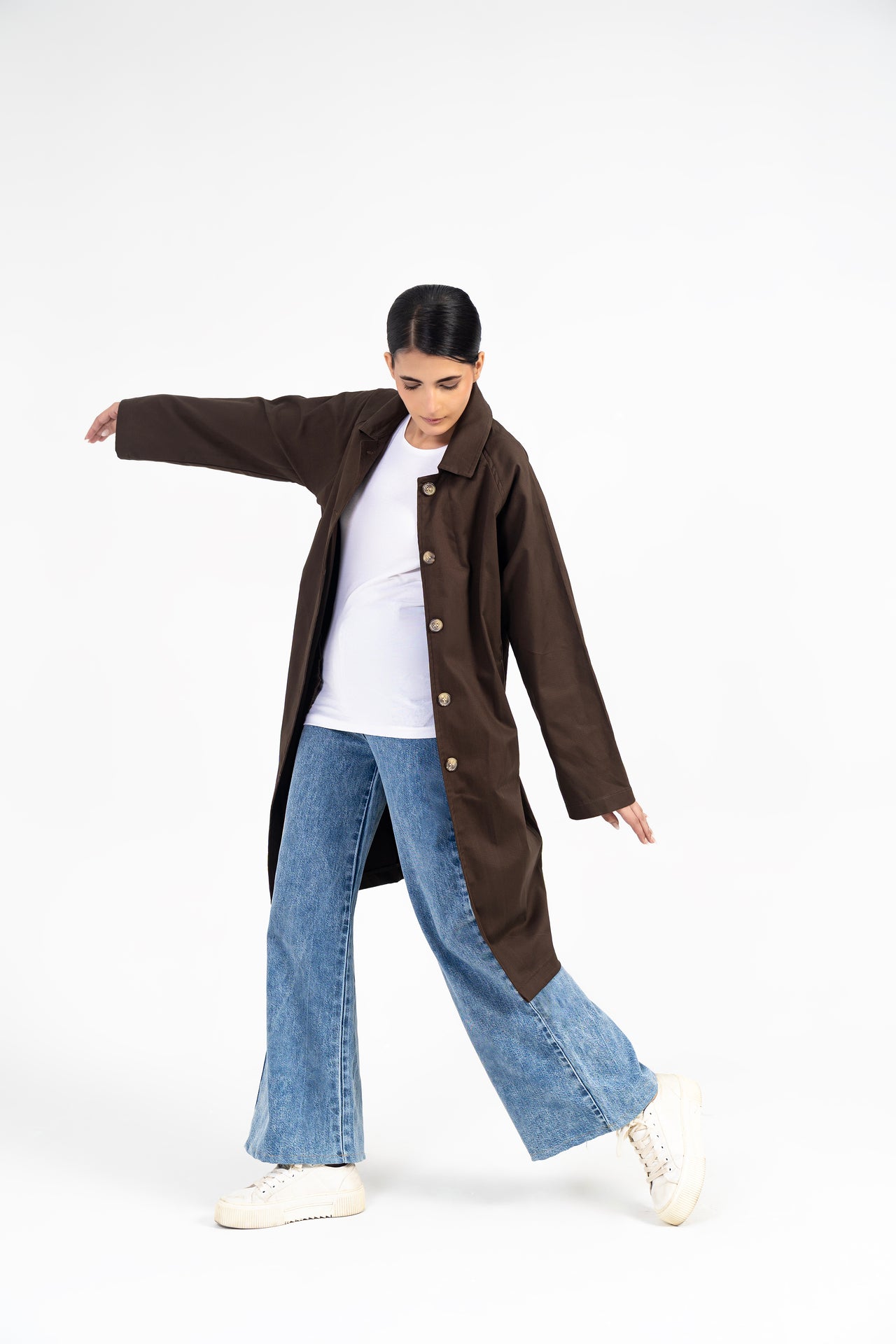 Everyday Trench Coat - Chocolate Brown