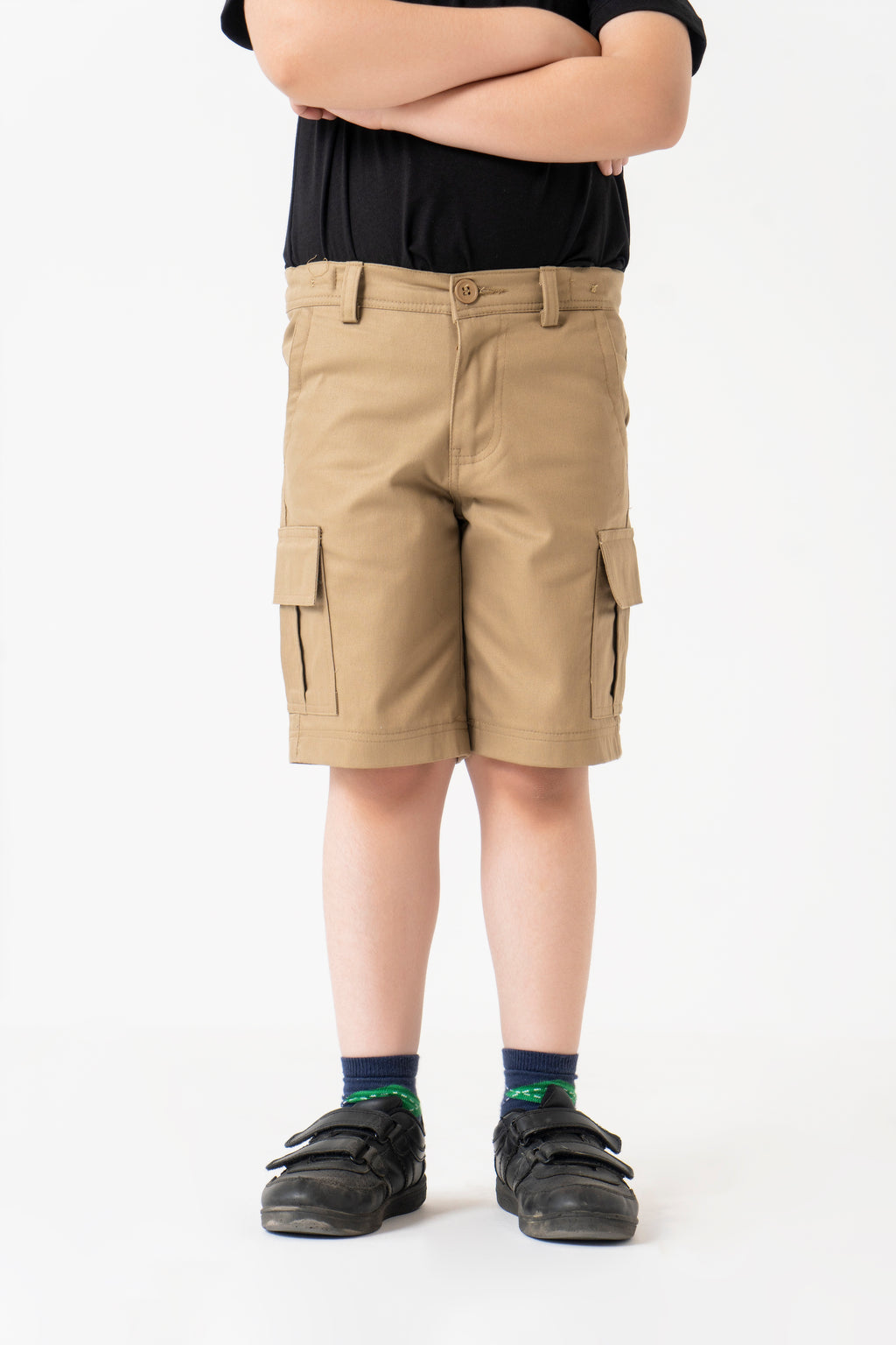 Boys Cargo Shorts Camel Brown Nine Ninety Nine