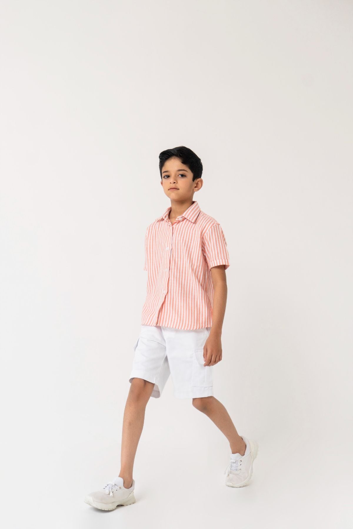 Boys Cargo Shorts - White