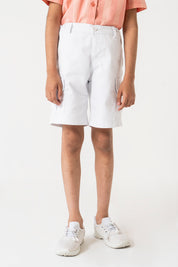Boys Cargo Shorts - White