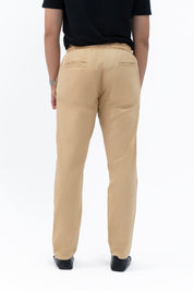 Men's Linen Pant with Drawstring - Khaki