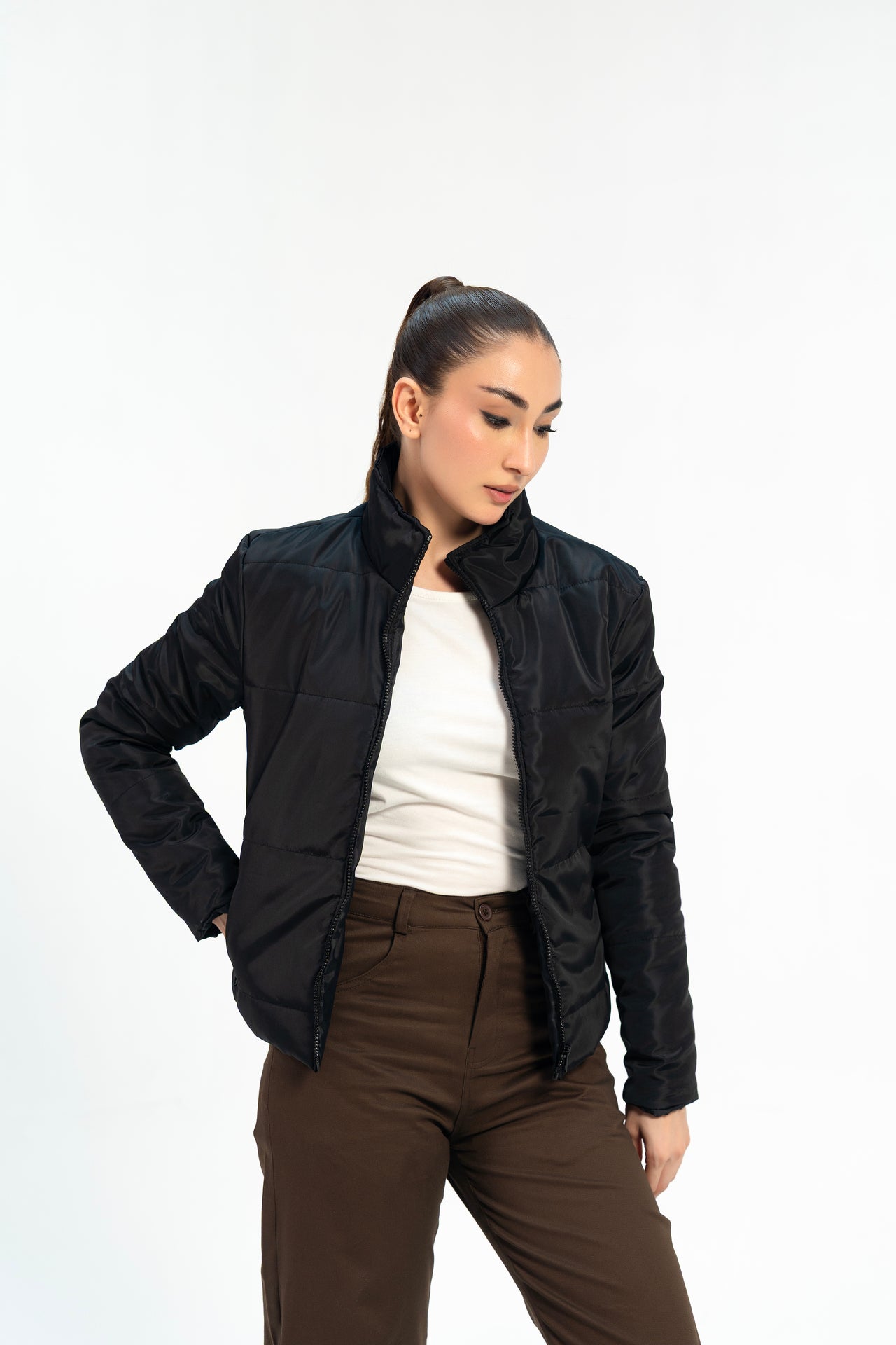 Puffer Jacket - Black