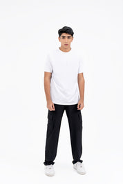 Men's Cargo Track Pants - Black