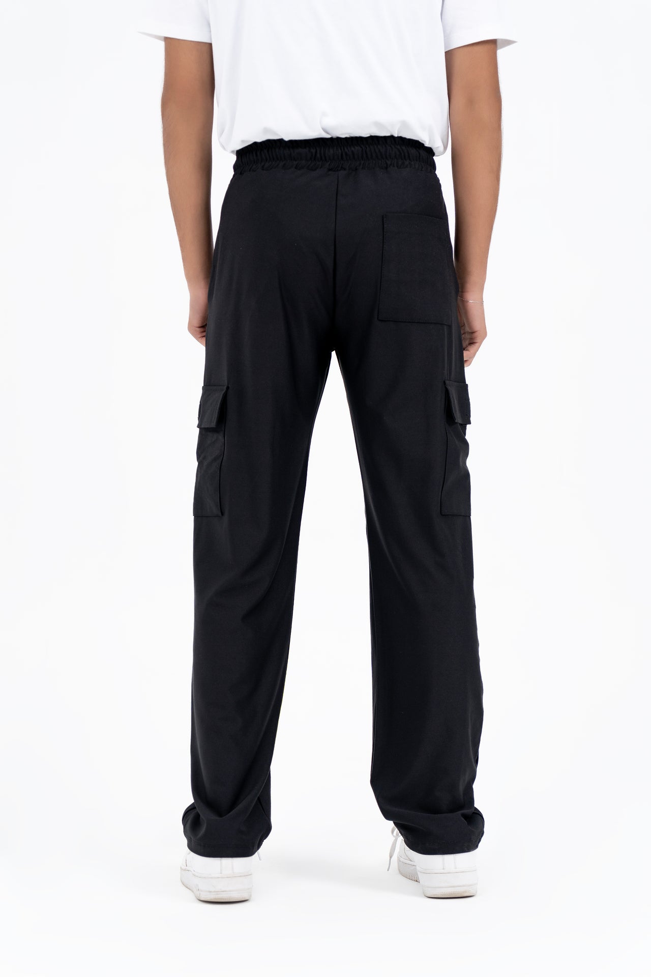 Men's Cargo Track Pants - Black