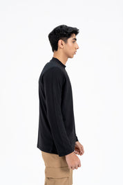 Men's Full Sleeve Dri Fit T-Shirt -  Black