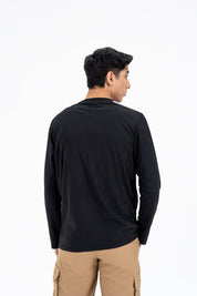 Men's Full Sleeve Dri Fit T-Shirt -  Black