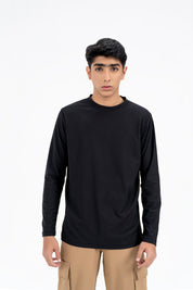 Men's Full Sleeve Dri Fit T-Shirt -  Black