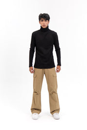 Men's High Neck  - Black