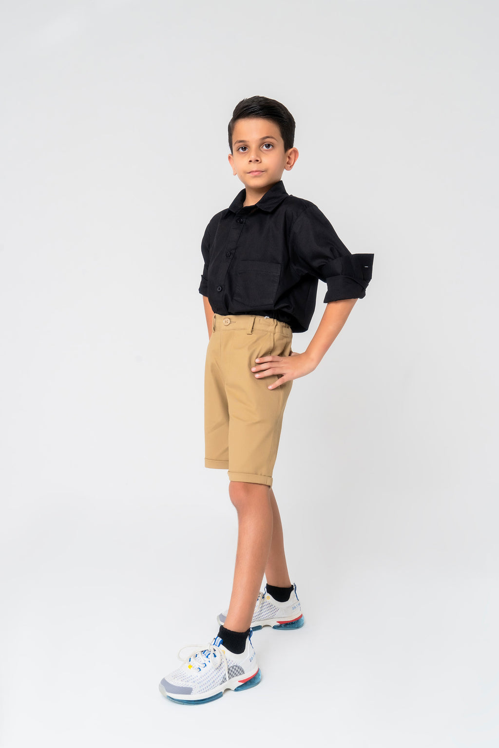 Boys Chino Shorts Camel Brown Nine Ninety Nine