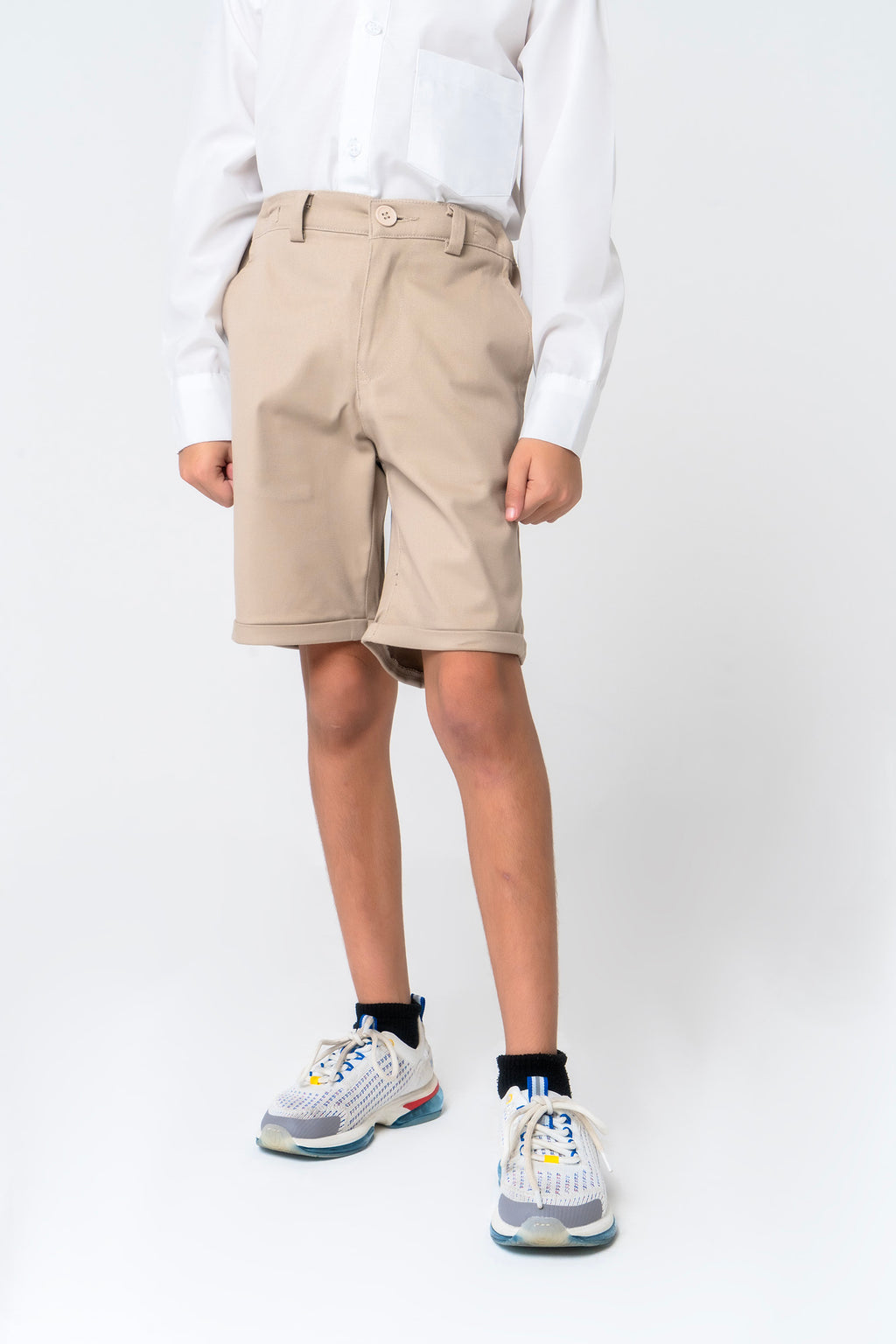 Boys beige chino on sale shorts