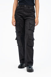 Double Pocket Cargo Pant - Black