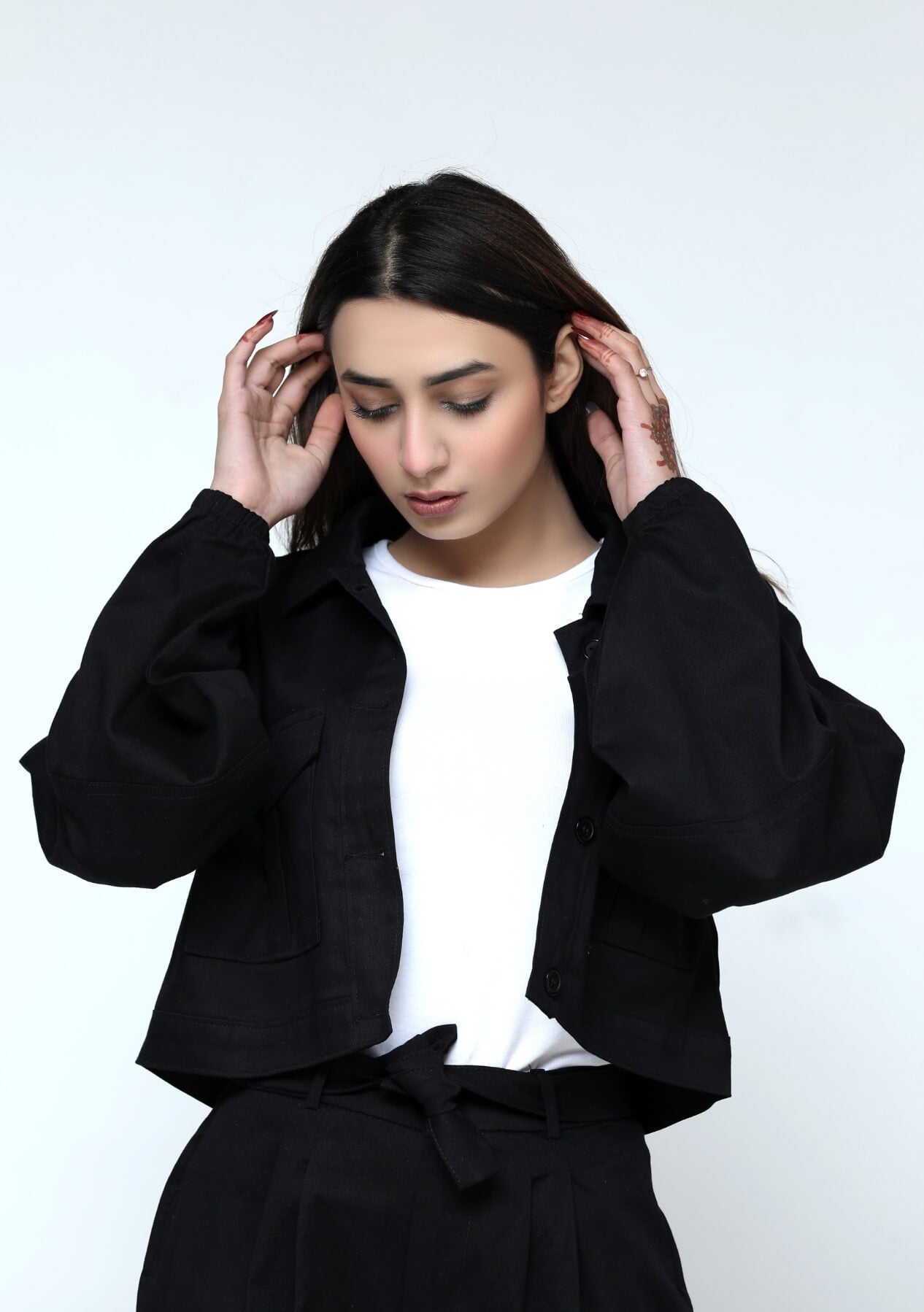 Cropped jacket - Co-ord Matching Separate - 999.com.pk  - Pakistan Fashion