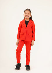 Girls Blazer - Red