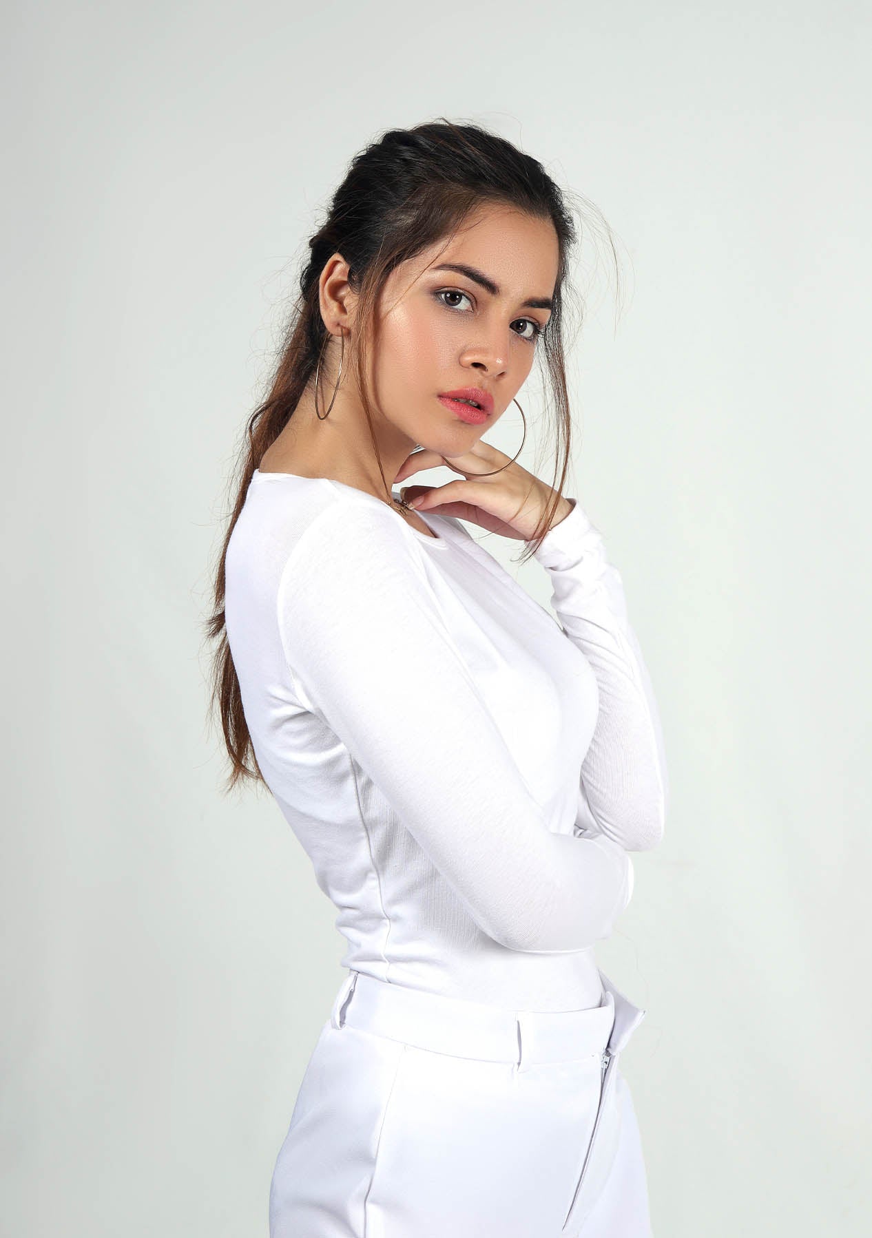 Full Sleeve T Shirt - White