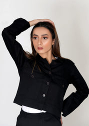 Cropped jacket - Co-ord Matching Separate - 999.com.pk  - Pakistan Fashion