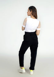 Flowy Cargo Pant - Black