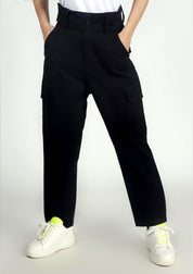 Flowy Cargo Pant - Black