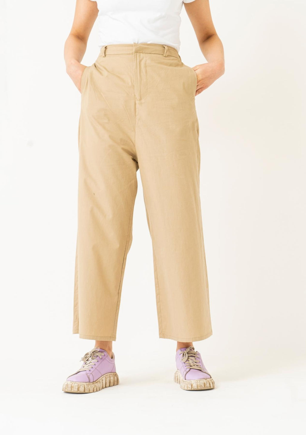 Khaki on sale culotte trousers