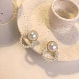 Double Pearl Studs