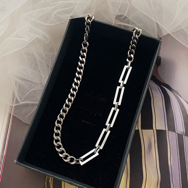 Asymmetrical Linked Necklace