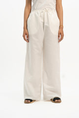 Pull-On Linen Pant - White