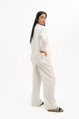 Oversized Shirt in Linen - White