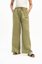 Drawstring Linen Pant - Sage Green