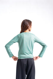 Round Neck T-Shirt - Sage Green