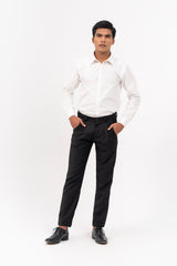 Men's Pleated Straight Pant - Black