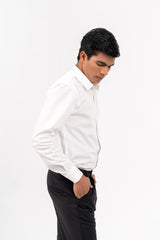 Men's Regular Fit Full Sleeve Shirt - White