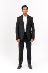 Men's Pleated Straight Pant - Black