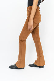 Flared Pant in Corduroy - Brown