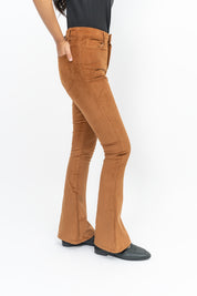 Flared Pant in Corduroy - Brown