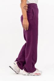 Fleece Wide Leg Pant with pocket - Magenta