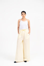 Pull-on Bootcut Pant - Butter Yellow (Linen)