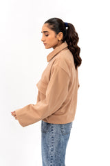 Short Wool Jacket - Camel