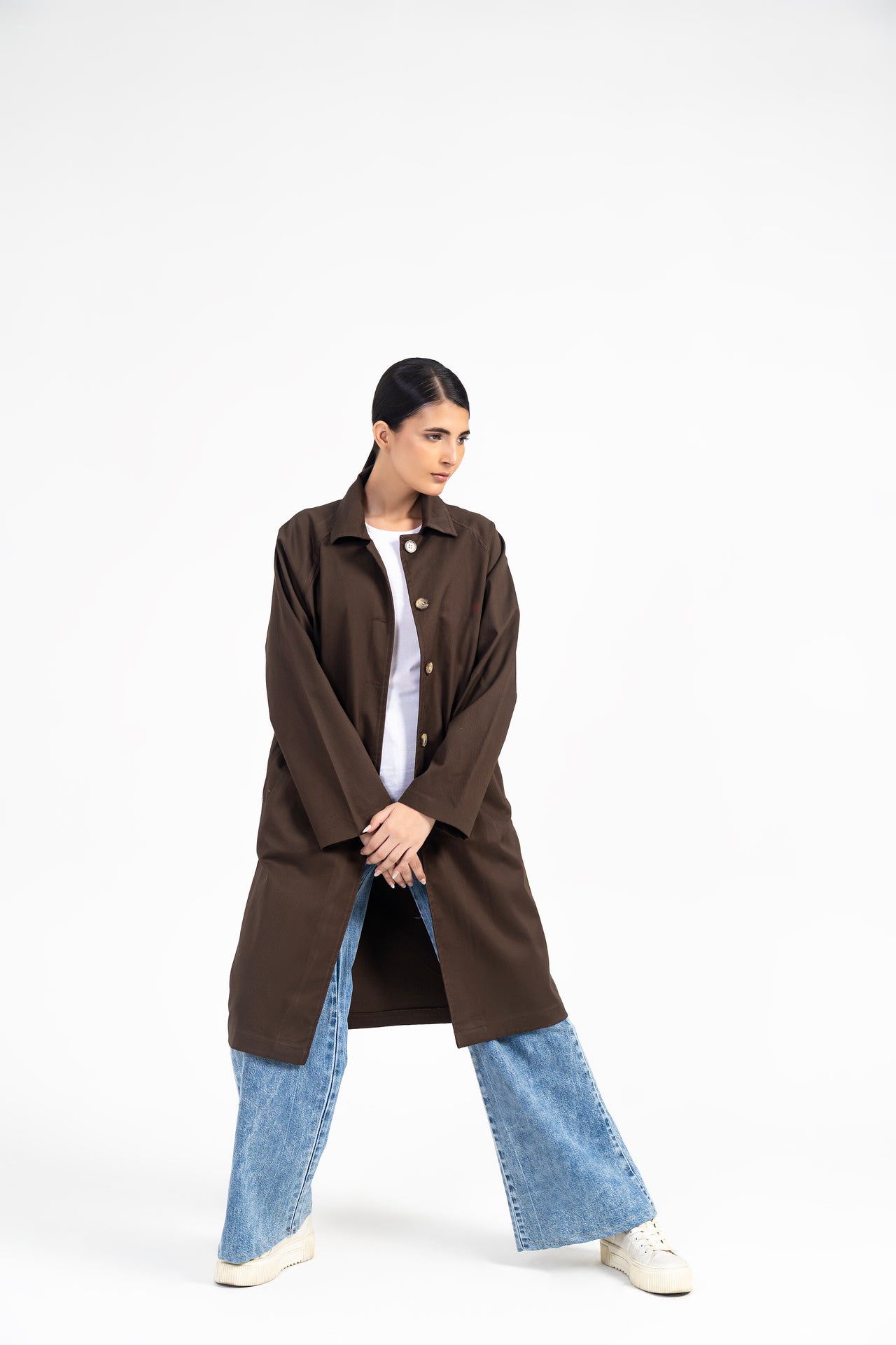Everyday Trench Coat - Chocolate Brown