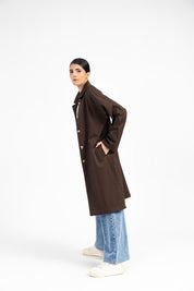 Everyday Trench Coat - Chocolate Brown
