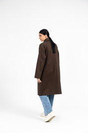 Everyday Trench Coat - Chocolate Brown