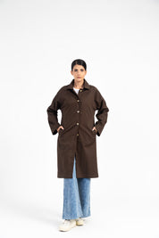 Everyday Trench Coat - Chocolate Brown