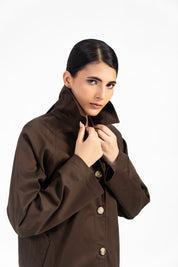 Everyday Trench Coat - Chocolate Brown