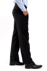 Men's Pleated Wide Leg Pant - Black